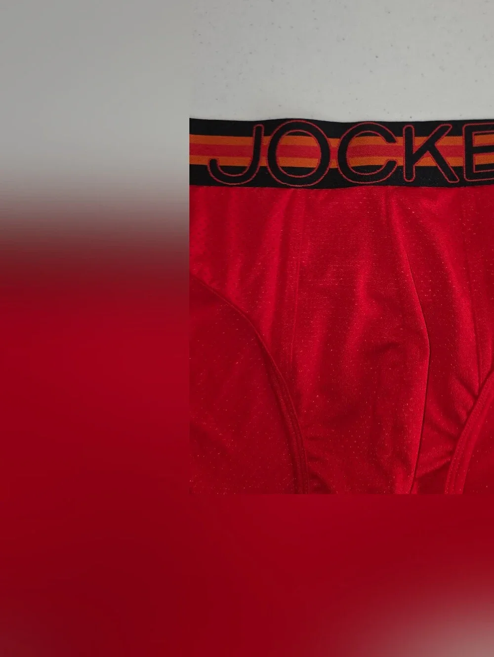 Jockey Sport Red Microfiber Brief with Stability Pouch XXL (44-46) Paisley Red